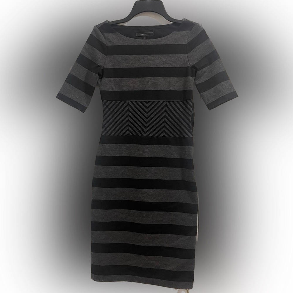 BCBG Max Azria Bodycon Striped Dress Gently Worn Size XS